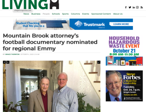 Mountain Brook Attorney’s Football Documentary Nominated For Regional Emmy
